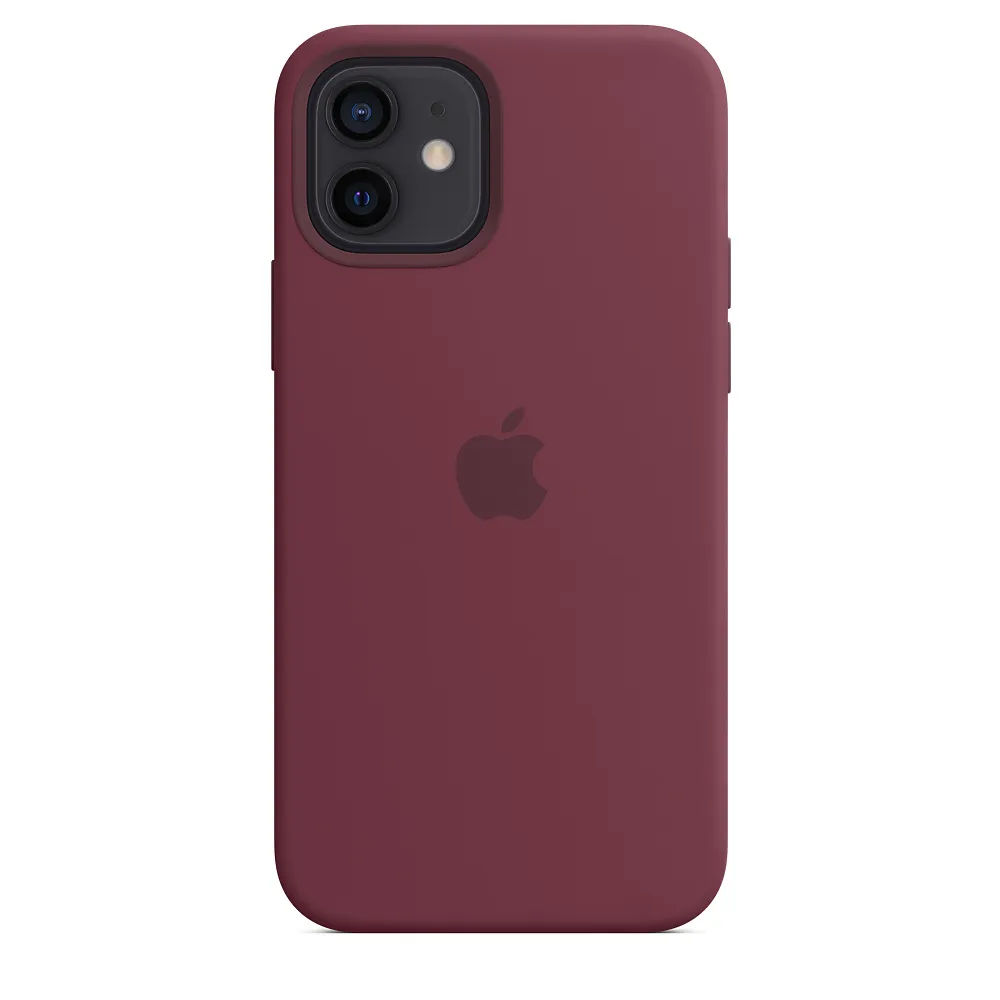 Apple Silicone Case 1:1 for iPhone 12 Mini with MagSafe Plum