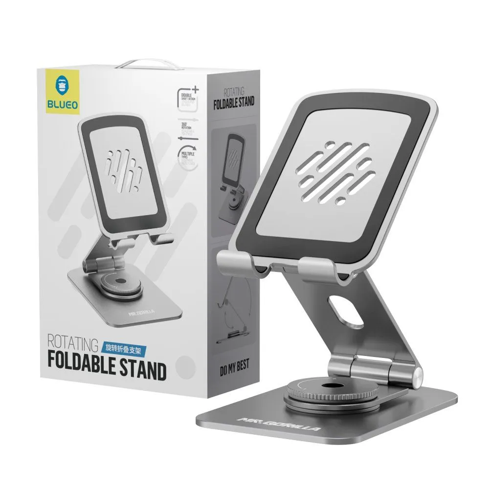 Blueo Rotary Folding Phone Stand Silver
