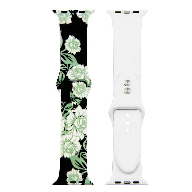 Painted Silicone Watch Band for Apple Watch 42/44mm S/M 13