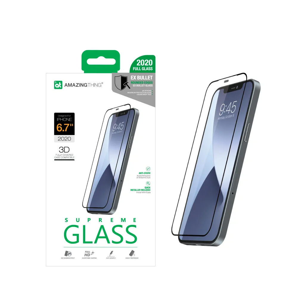 AmazingThing 3D Ex Bullet Glass for iPhone 12 Pro Max