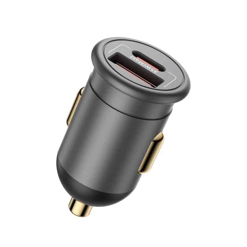 Blueo 35W Dual Port Car Charger Grey