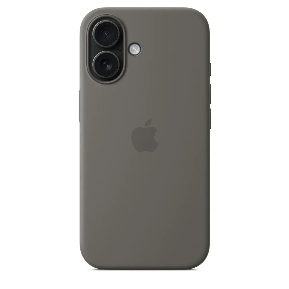 Apple Silicone Case 1:1 for iPhone 16 Stone Green