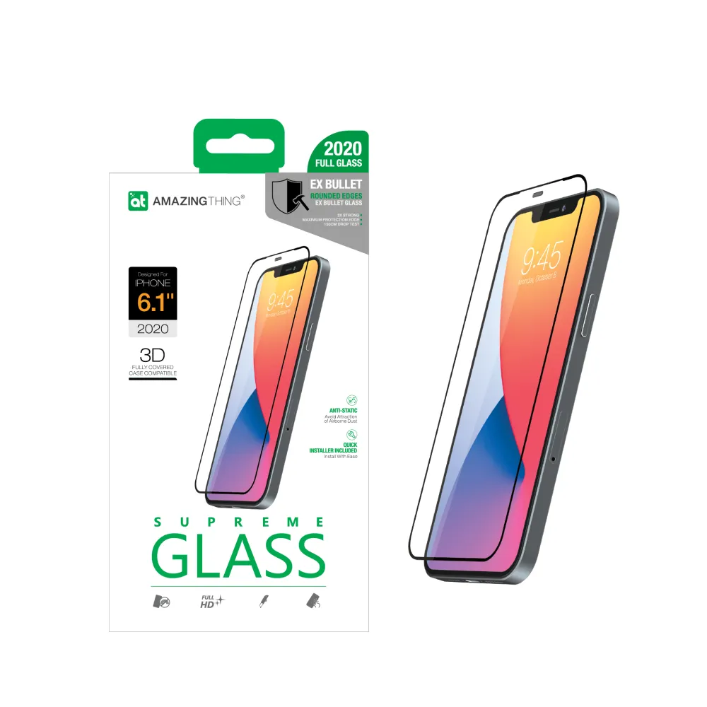 AmazingThing 3D Ex Bullet Glass for iPhone 12/12 Pro