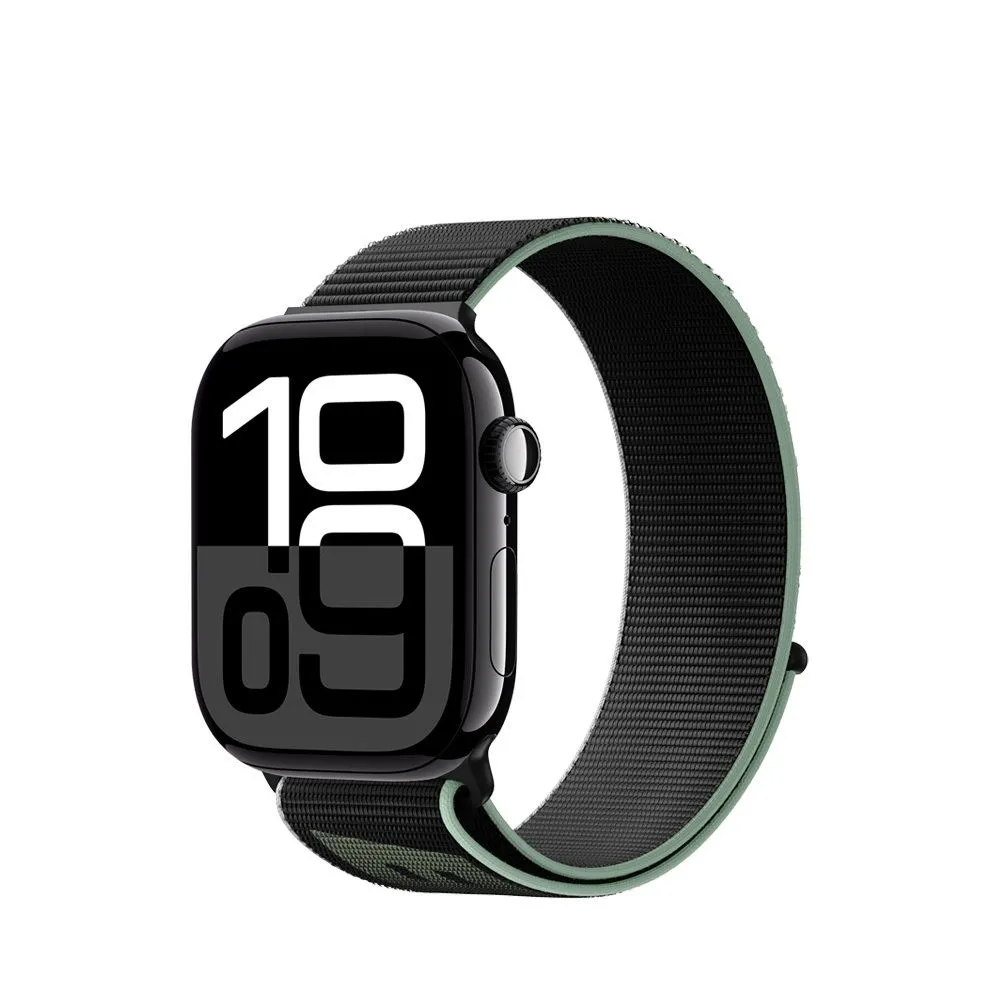 Blueo Woven Nylon Sport Band for Apple Watch 38/40/41/42 mm Black