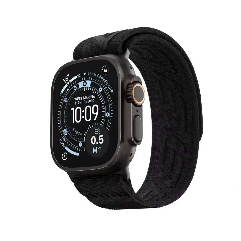 Blueo Trailweave Lite Loop Band for Apple Watch 42/44/45/46/49 mm Black