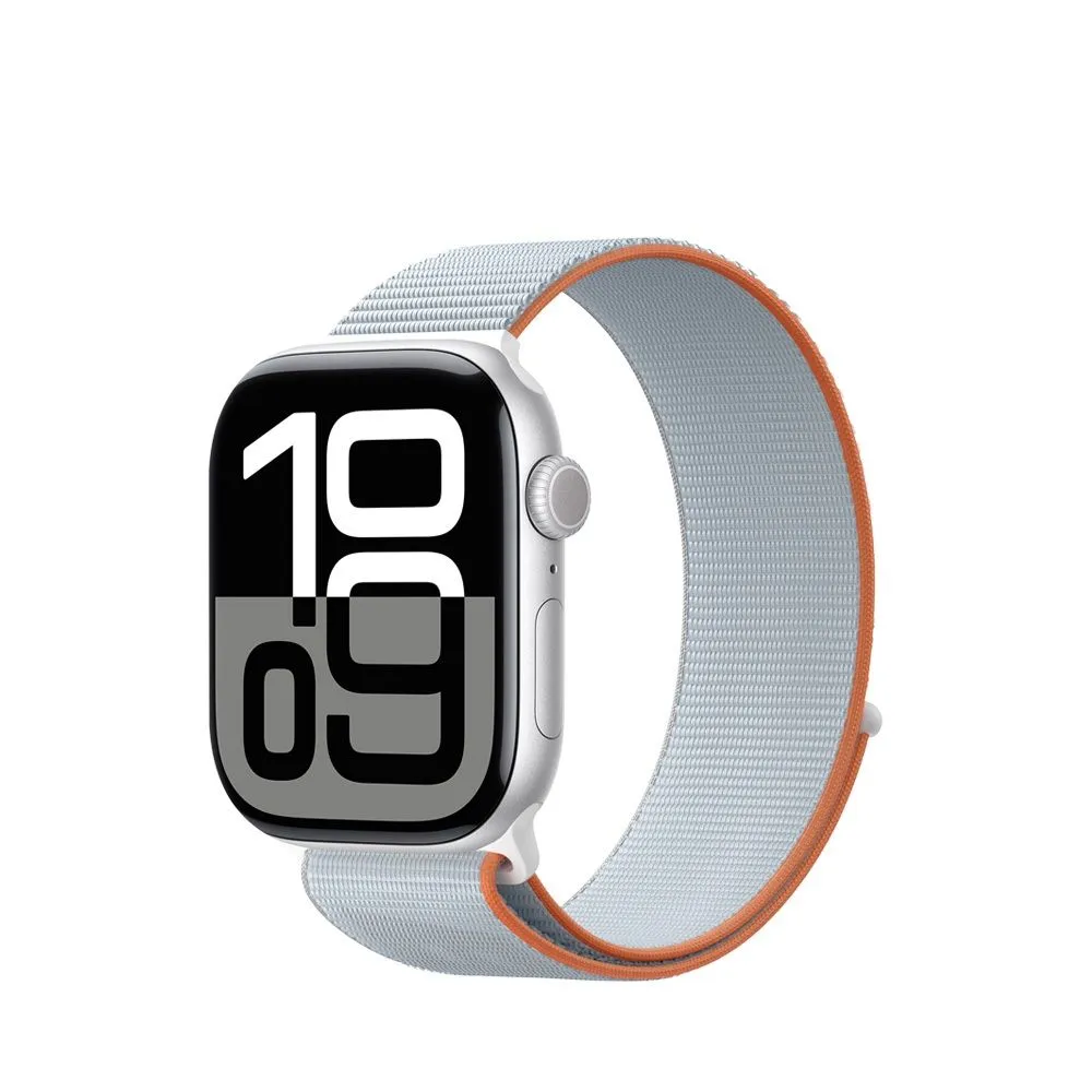 Blueo Woven Nylon Sport Band for Apple Watch 38/40/41/42 mm Grey