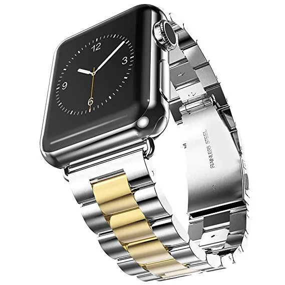 Stainless Steel Bracelet for Apple Watch 42/44mm Silver/Gold
