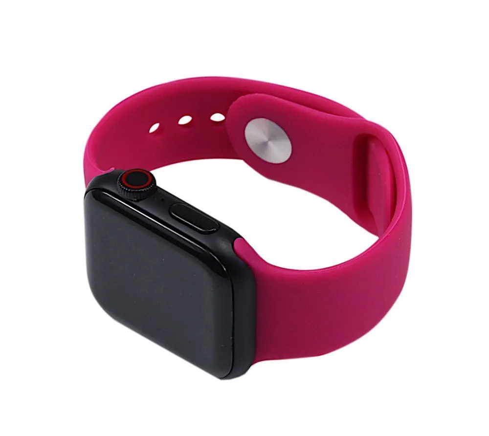 Silicone Watch Band for for Apple Watch 42/44mm S/M Pomegranate