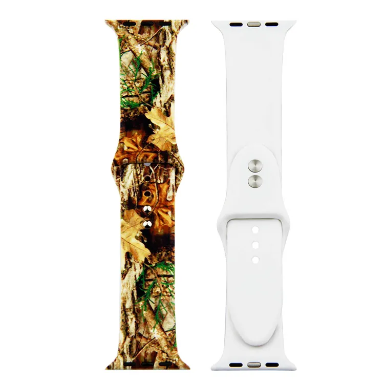Painted Silicone Watch Band for Apple Watch 42/44mm S/M 20