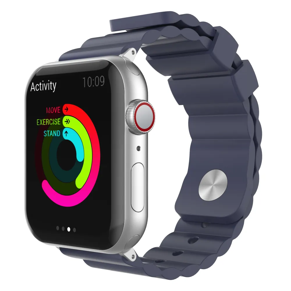 AhaStyle Premium Rugged Silicone Band for Apple Watch 38/40mm Midnight Blue